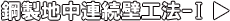 鋼製地中連続壁工法Ⅰ